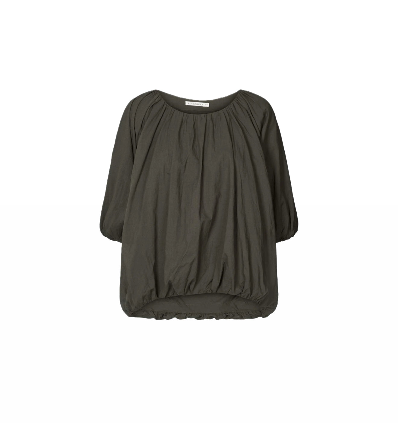 Rabens Saloner Rachelle Voile Cloud Blouse - Pirate Black