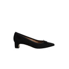 Sam Edelman Rinda Pointed Toe Ballet Heel - Black Suede
