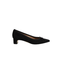 Sam Edelman Rinda Pointed Toe Ballet Heel - Black Suede