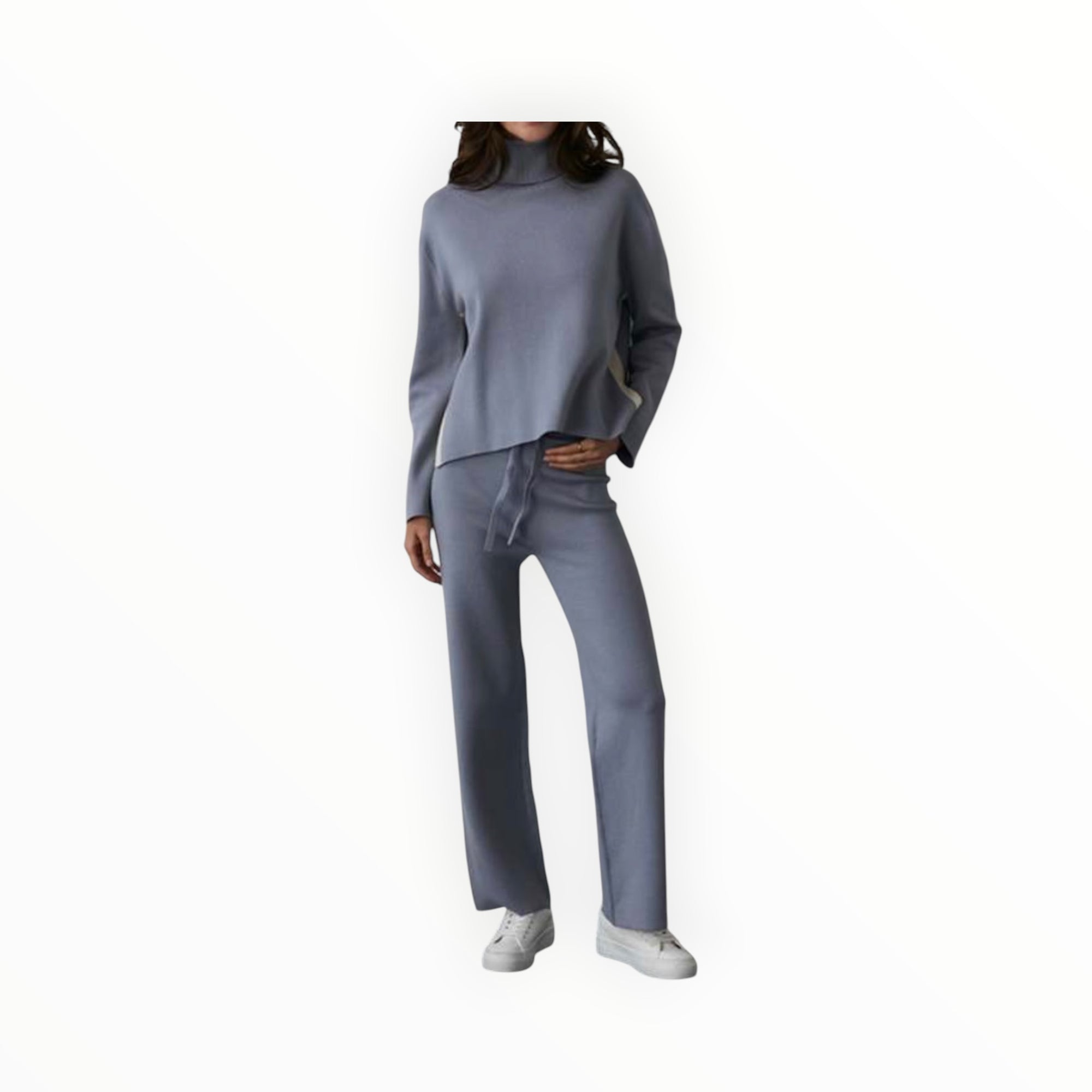 CRESCENT Sage Pop Sweater Set - Ice Blue