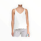 Vilagallo Vilagallo Zina Crepe Camisole - White/Gold