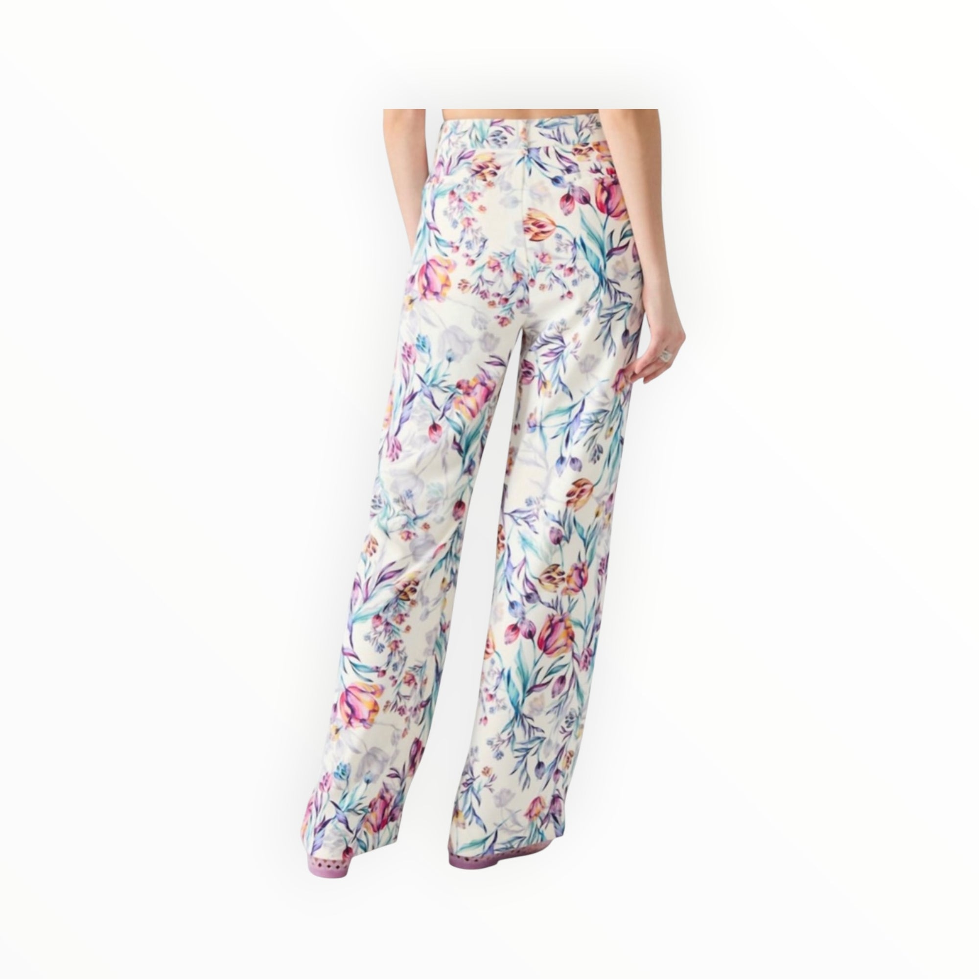 Steve Madden Denia Floral Print Pants - Antique