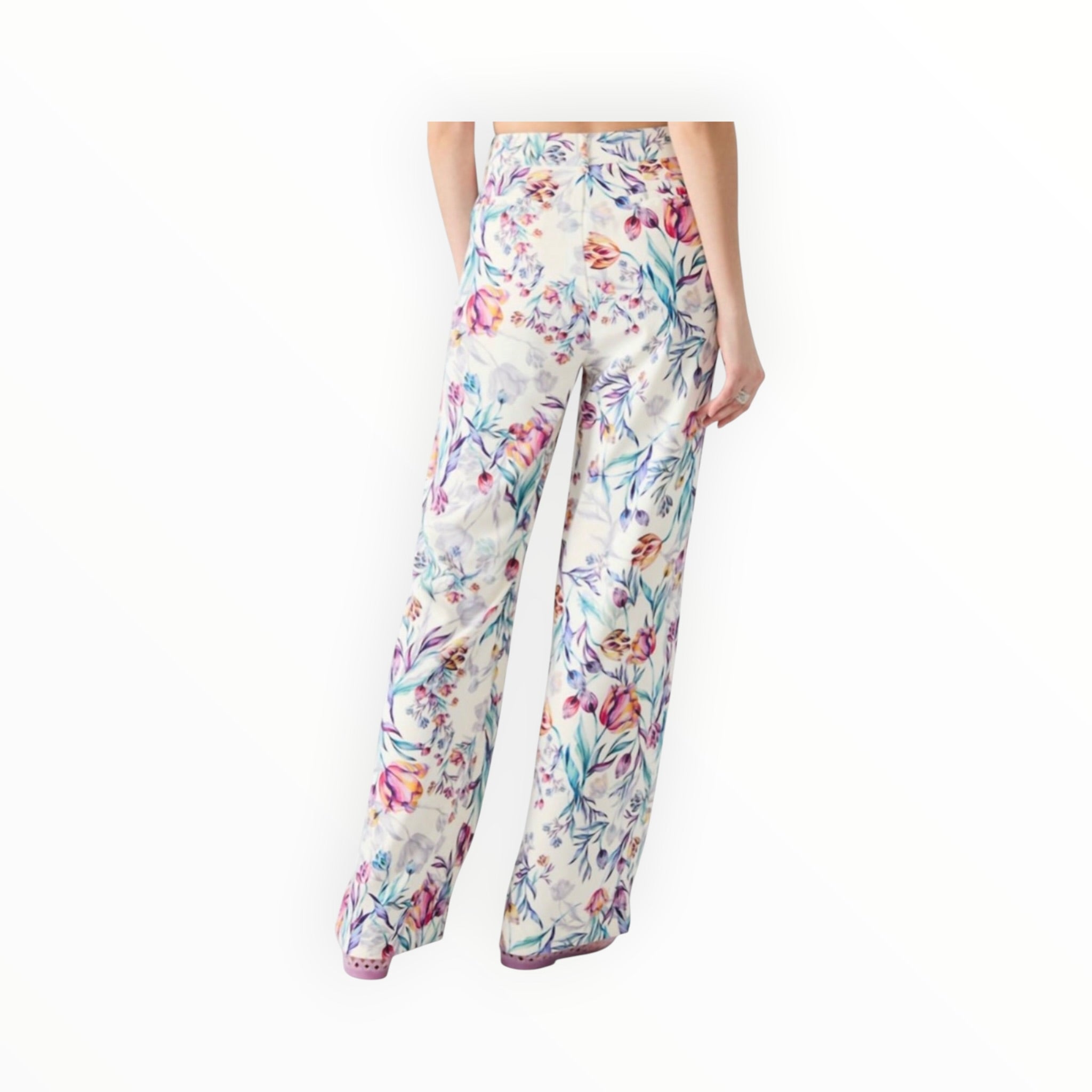 Steve Madden Denia Floral Print Pants - Antique