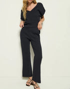 Nation Ltd Justine Knit Pant - Navy Night Sky