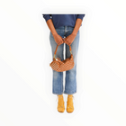 Clare V. Le Disco Nappa W/Studs - Cuoio