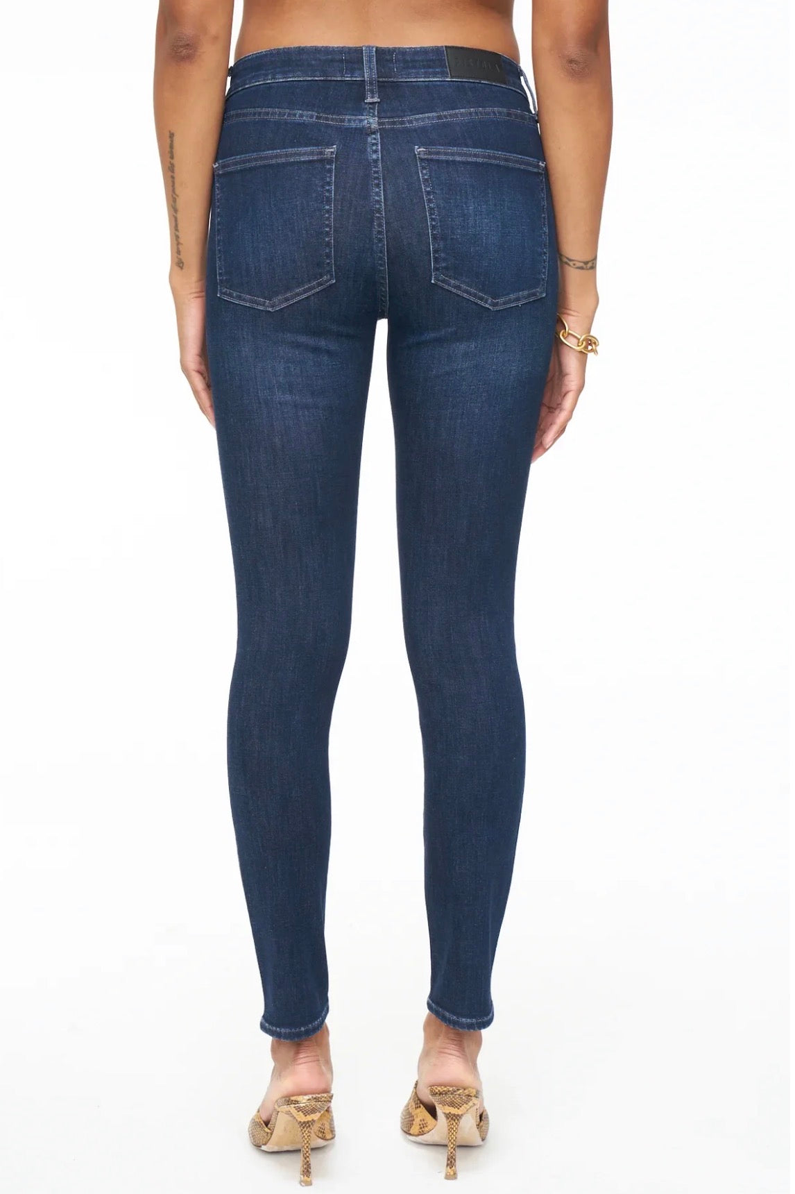 Pistola Audrey Mid Rise Skinny Jeans - Campus