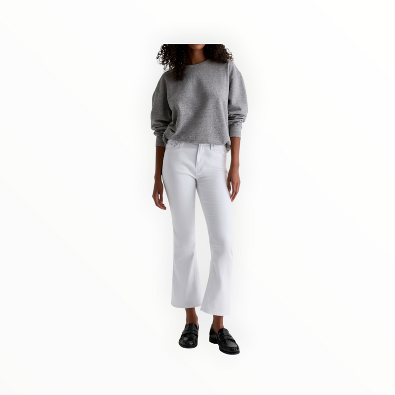 AG Jeans Farrah Boot Crop Jean - Gallery White