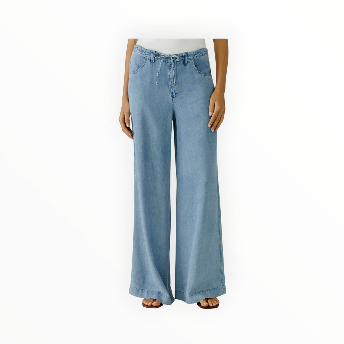 Oui THE Palazzo Jeans - Dark Blue