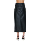 Pistola Alice Faux Leather Utility Skirt - Slate Black