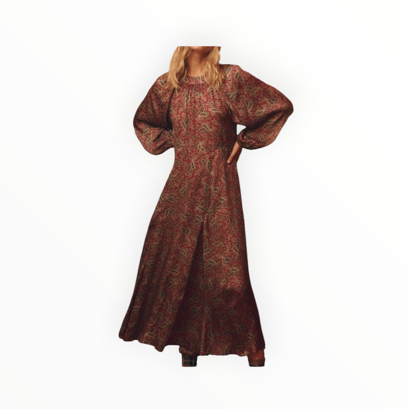 The Great. The Naples Dress - Festive Paisley