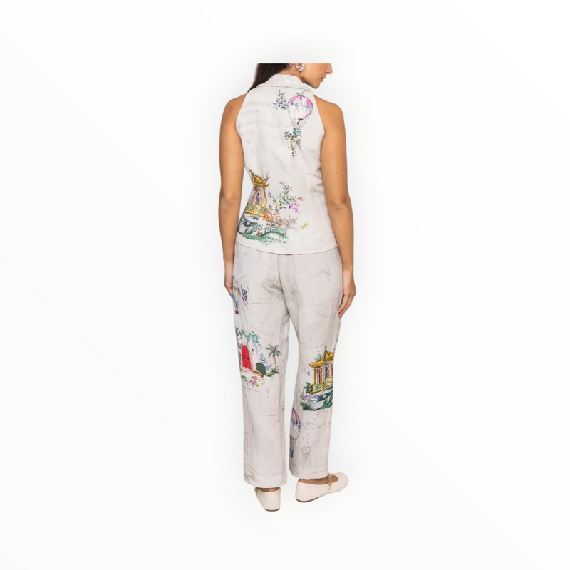 Ranna Gill Kea Halter Waist Coat - Grey