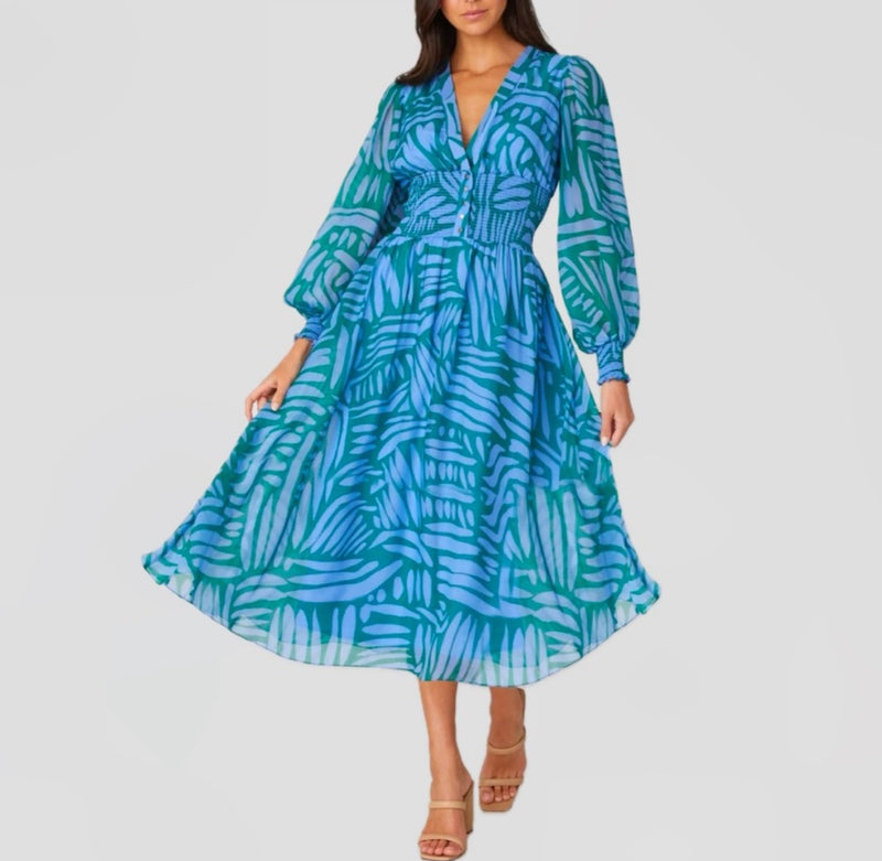Shoshanna Harlan Dress - Blue Multi