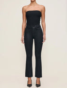 DL1961 Bridget Boot High Rise Instasculpt™ Crop Jeans - Black Coated