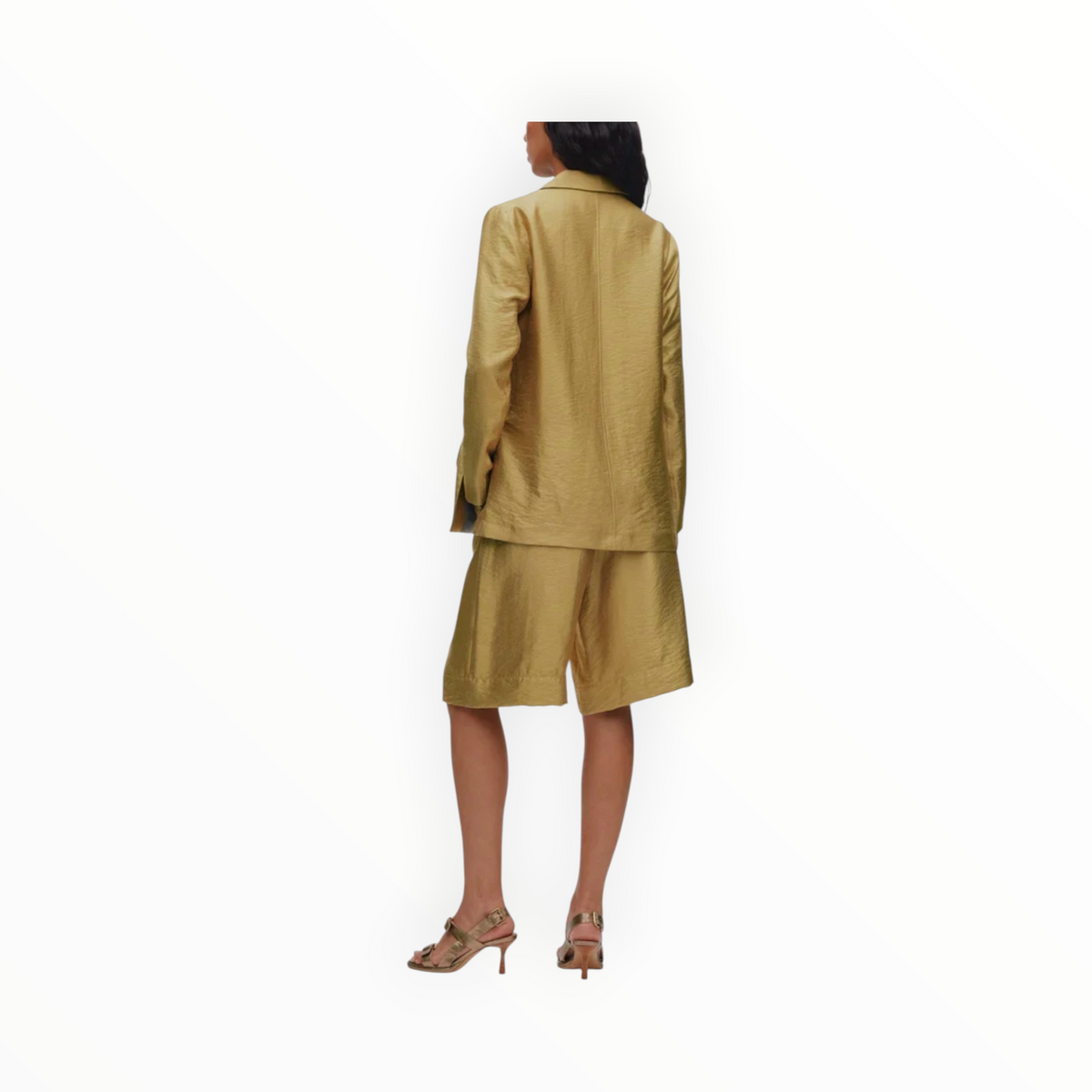 Rabens Saloner Alona Woven Jacket - Gold