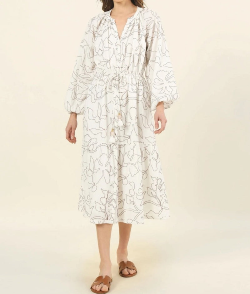 Omika Emerson Midi Dress - Uma Coconut