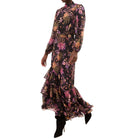 MISA Audrey Dress - Dusted Cluster Chiffon