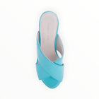 Chocolate Blu Winner Wedge - Patent Aqua