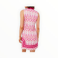 Sail To Sable Pink Ikat Sleeveless Classic Tunic
