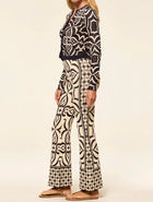 MISA Pansy Cardigan - Blue Mosaic Tile Mix