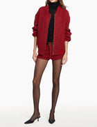 Amanda Uprichard Vero Bomber Jacket - Durham Tweed