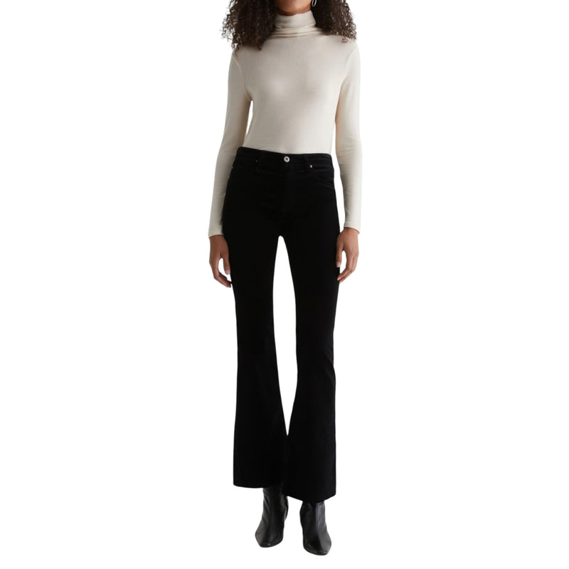 AG Jeans Farrah Boot Velvet Pant - Super Black