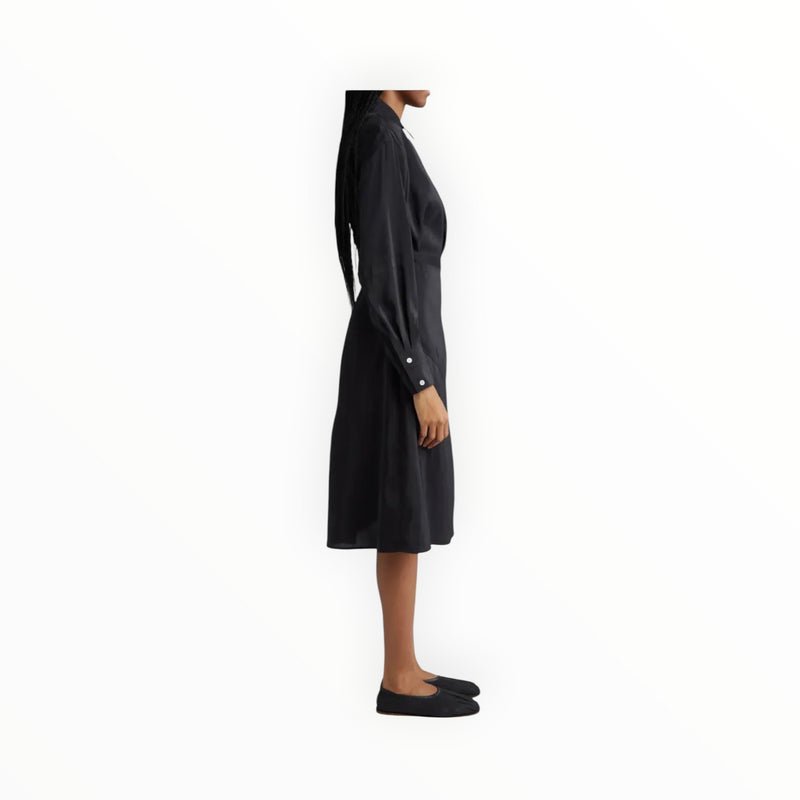 Proenza Schouler Olympia Habotai Shirtdress - Black