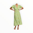 Faithful The Brand Bellavista Dress - Lou Floral Print Green