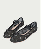 Loeffler Randall Leonie Ballet Flat - Black/Crystal