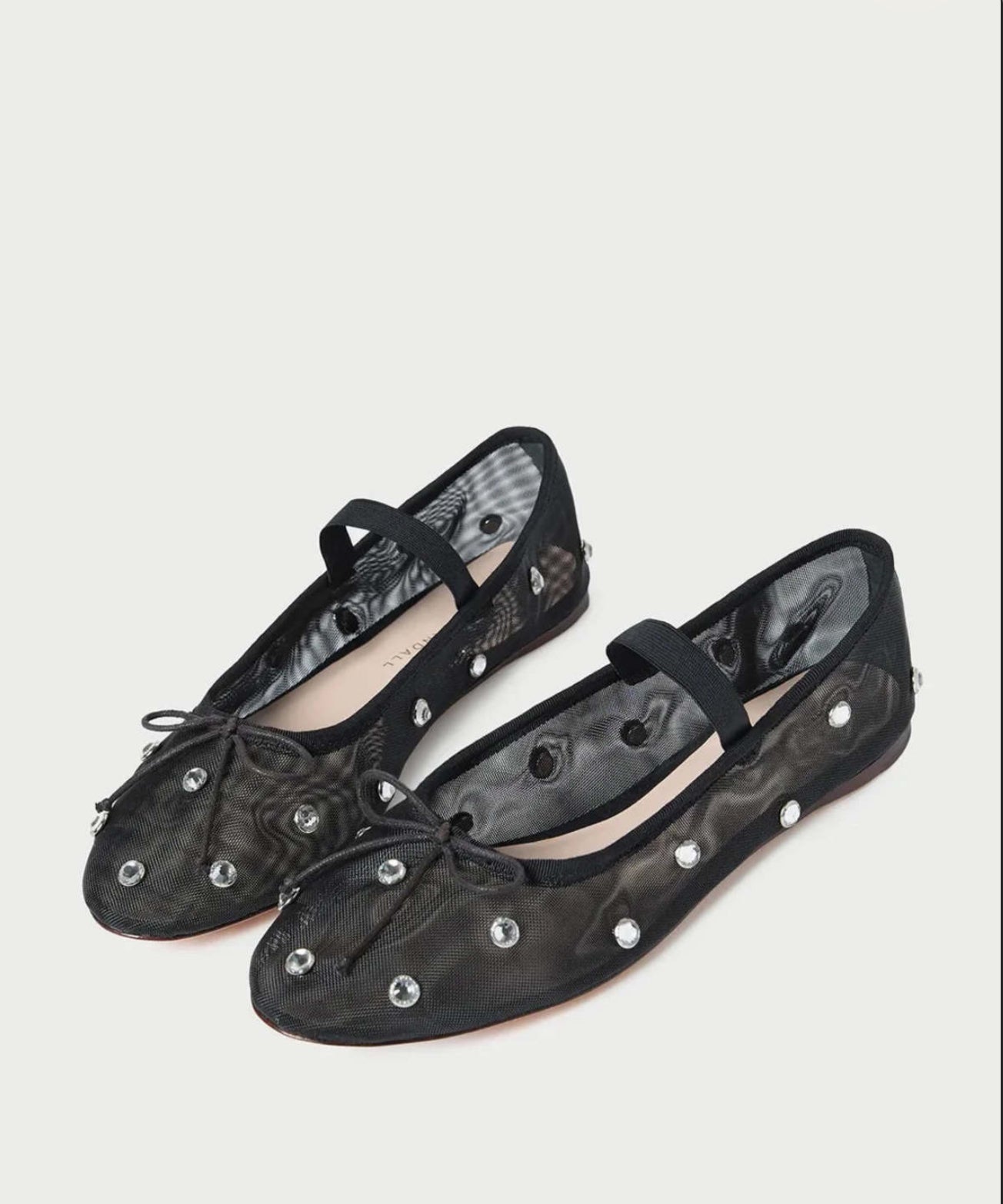 Loeffler Randall Leonie Ballet Flat - Black/Crystal