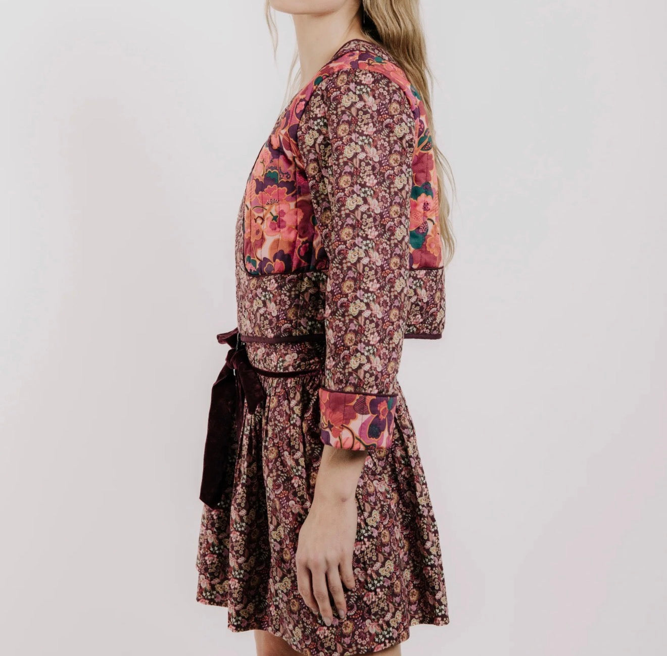 Love The Label Pippa Quilted Jacket - Pippa's Symphony Liberty