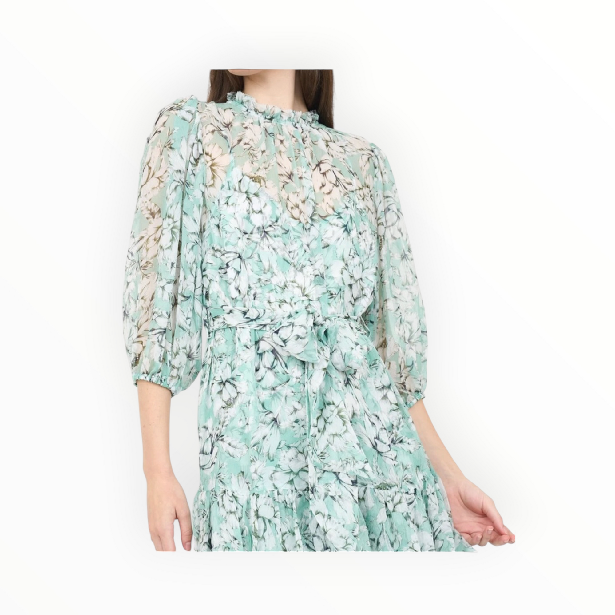Christy Lynn Sara Dress - Teal Vintage Floral