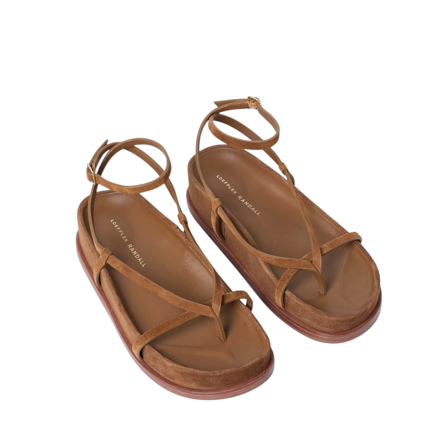 Loeffler Randall Sonny Cacao Suede Wrap Sandal