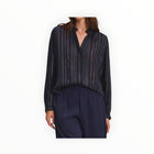 Velvet by Graham & Spencer Cynthia Blouse - Navy