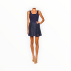 SIMKHAI Ellis Knit Lace Mini Dress - Midnight