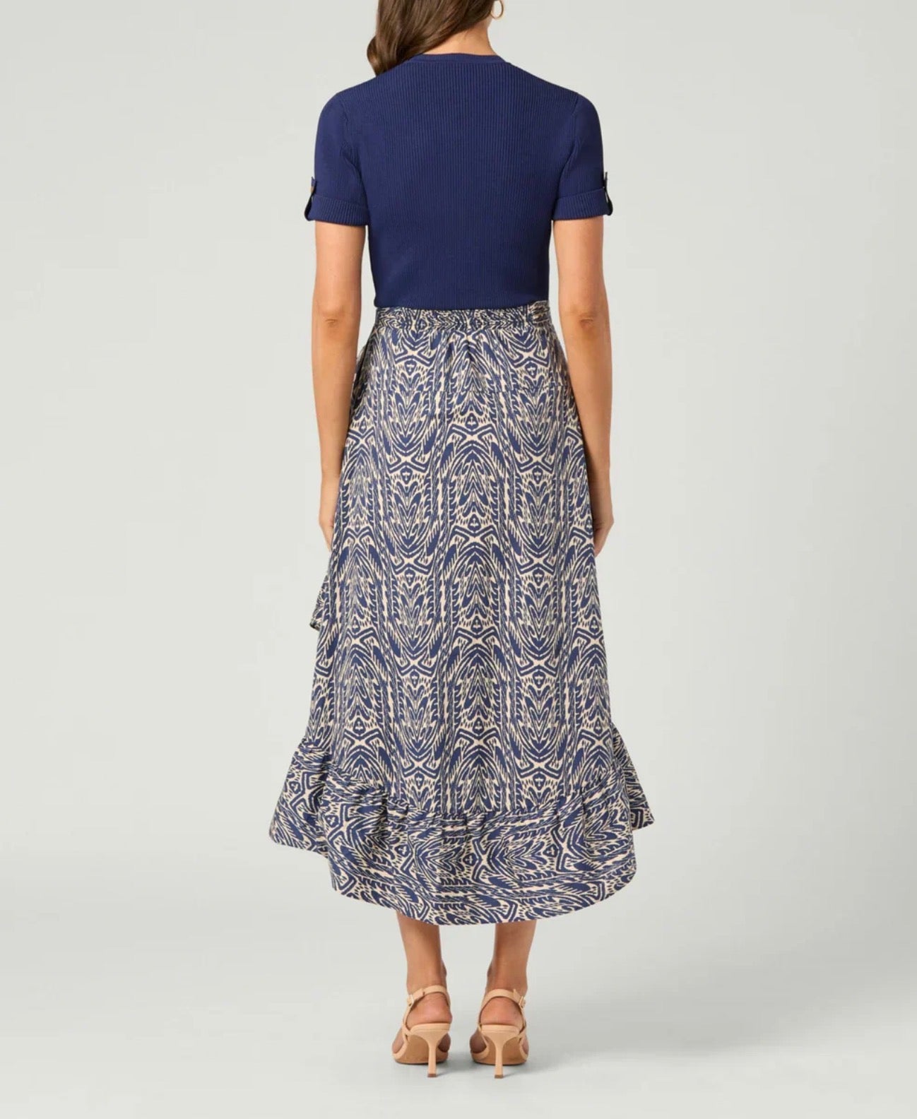 Shoshanna Rayna Dress - Navy/Ivory