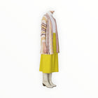 ALYSI Stripes & Jacquard Cardigan - Plaster