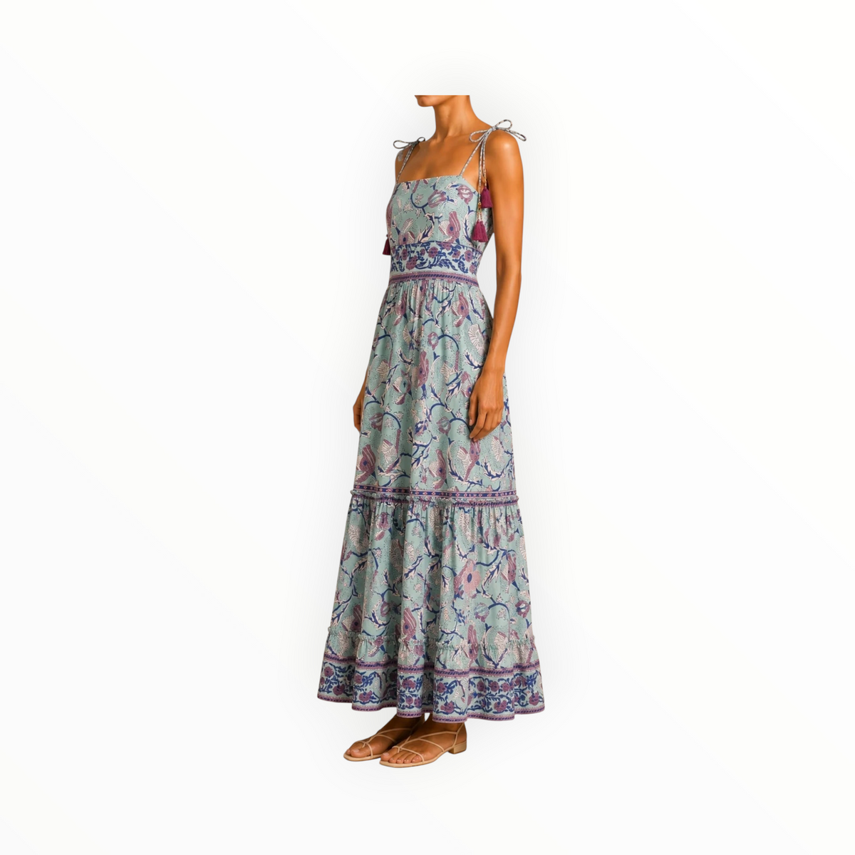 SALROSA Paisley Maxi Dress - Purple Floral