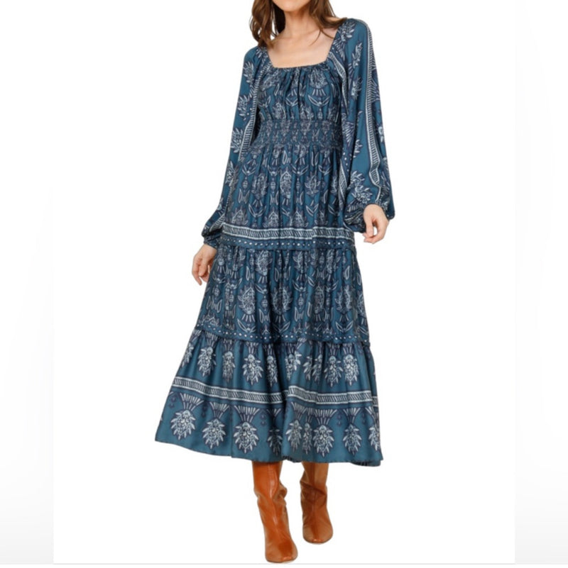 Omika Monica Midi Dress - Siya Aegean