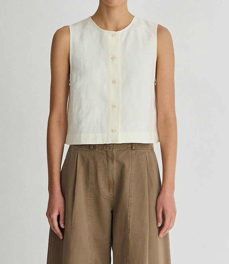 Apiece Apart Godet Tank - Cream