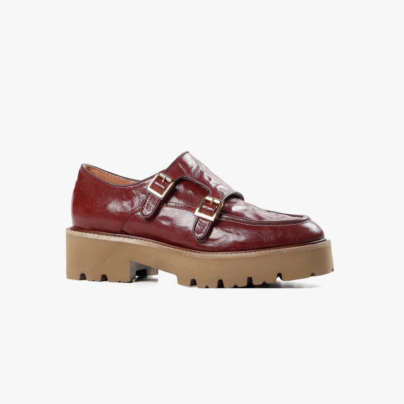 ALL BLACK Wide Belt Lugg - Wine