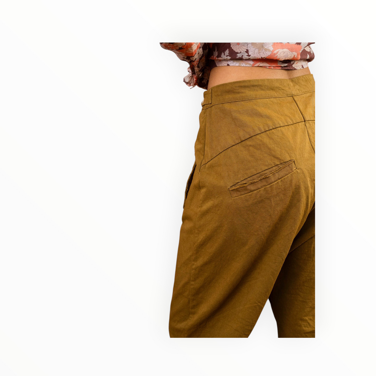 sula Tin Pants Cotton Twill - Tobacco