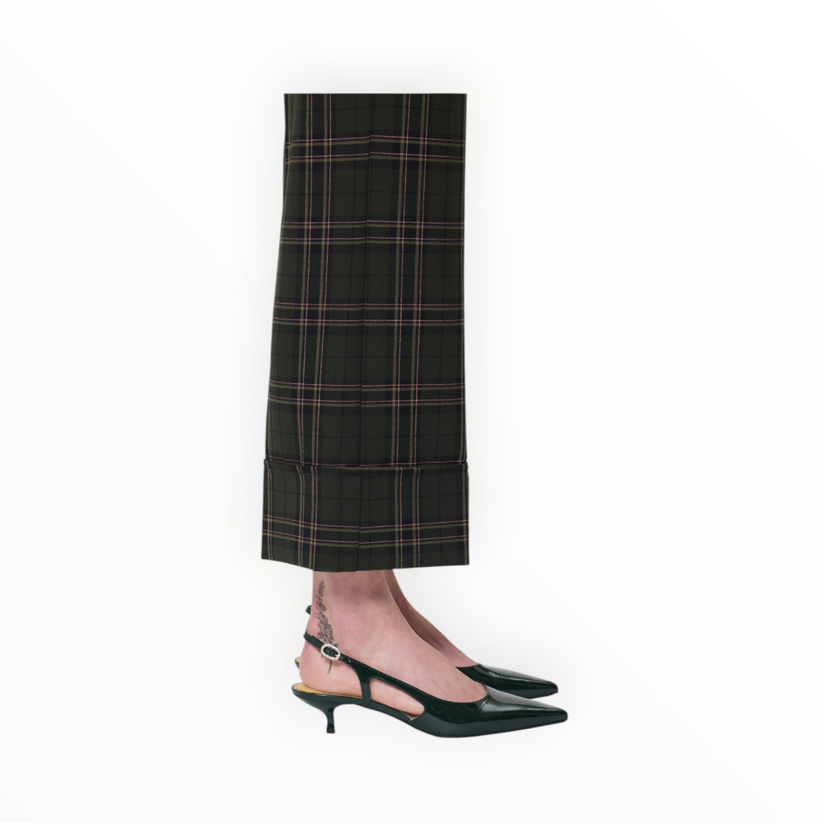 Tara Jamon Pierre Pants - Green Checkered