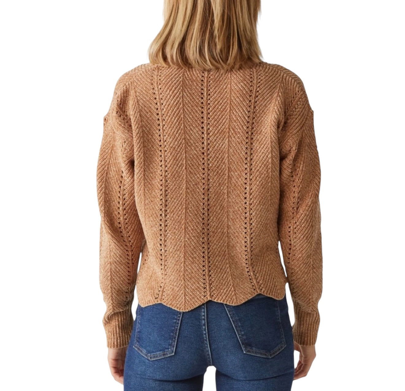 Michael Stars Famke Collared Sweater - Gold