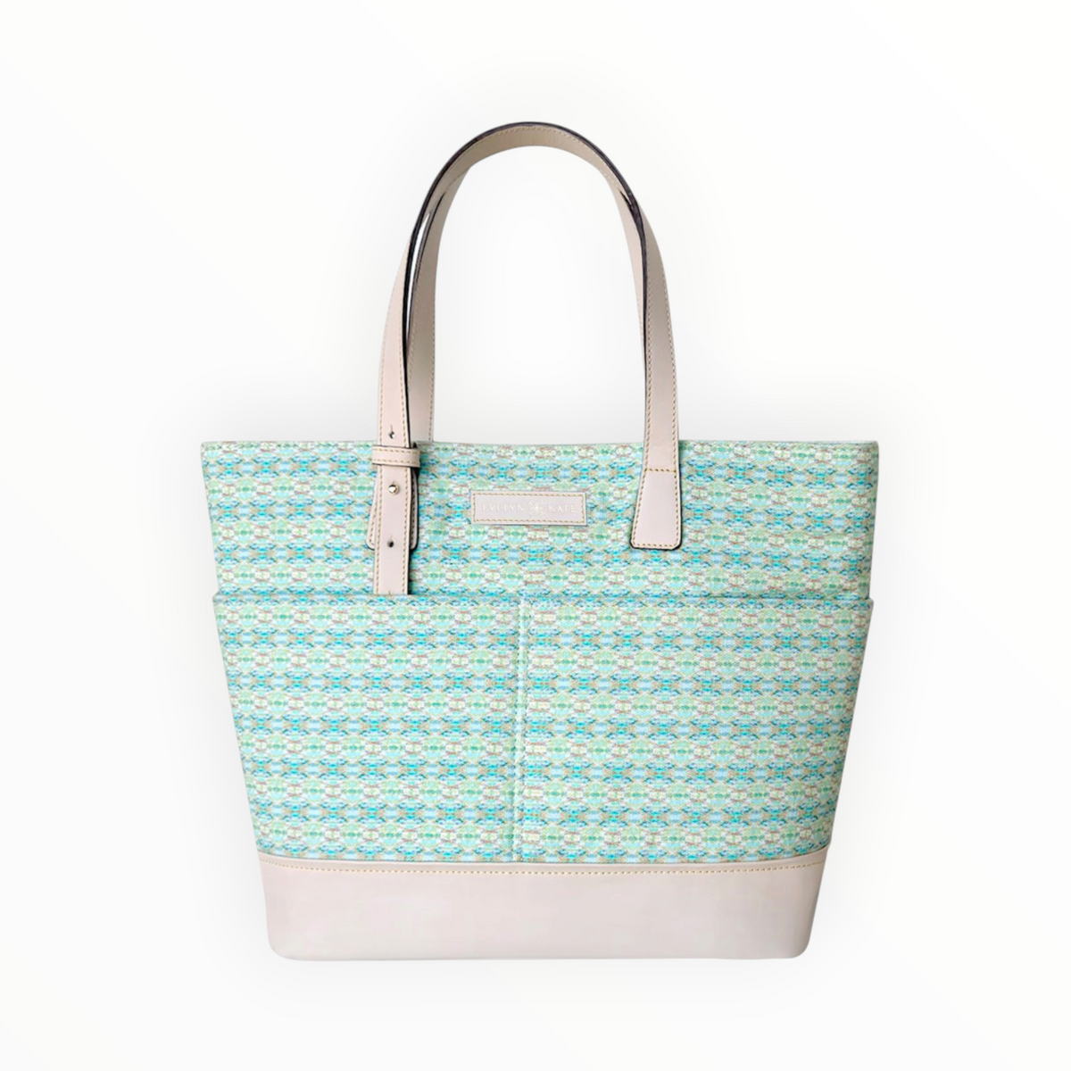 Evelyn & Kate Charleston Celine-Style Canvas Tote - Green