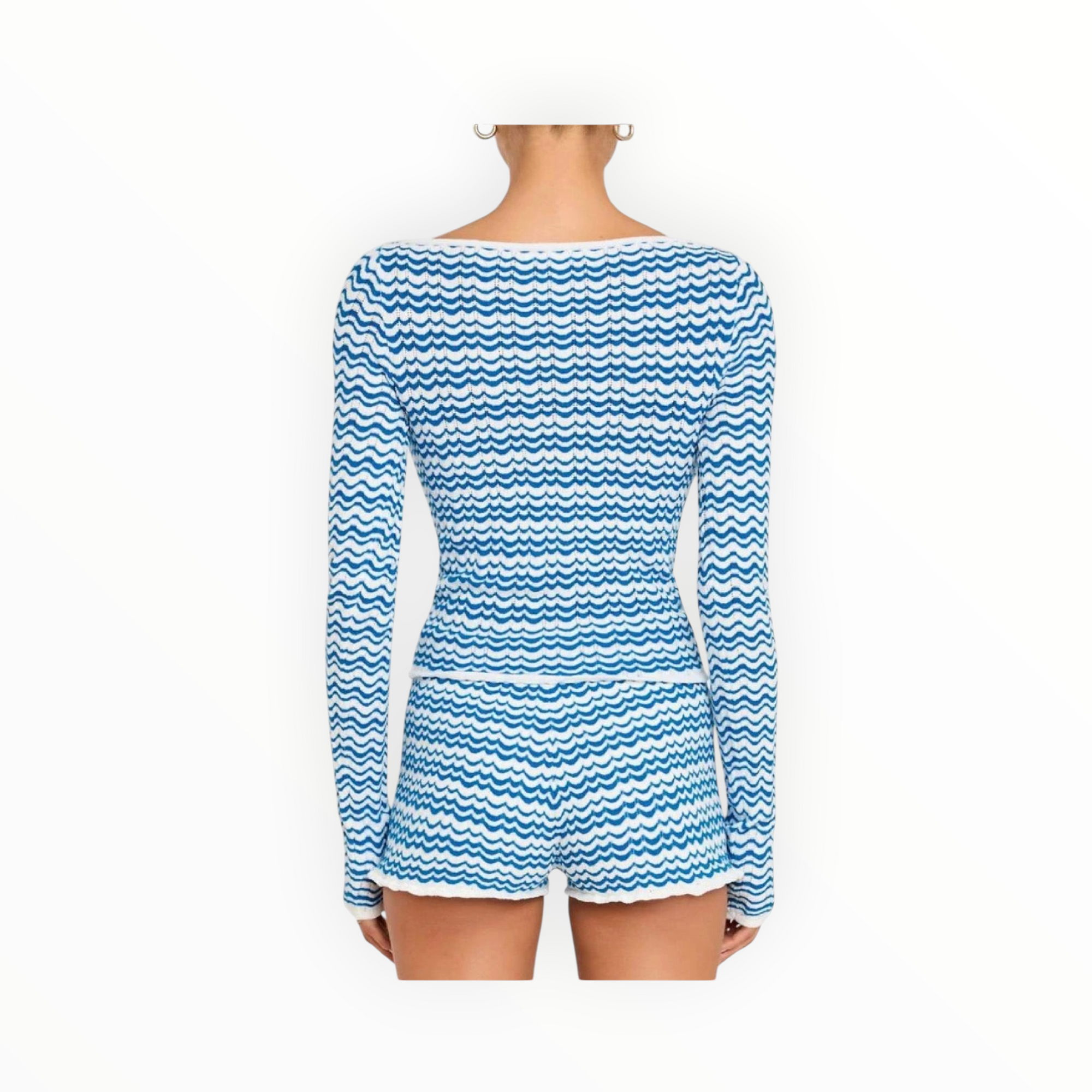 Amanda Uprichard Breezy Cardigan- Blue/White Stripe