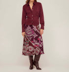 Fifteen Twenty Tawnie Side-Pleat Shirt - Wine