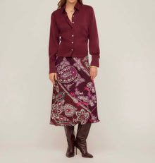 Fifteen Twenty Tawnie Side-Pleat Shirt - Wine