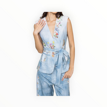 Ranna Gill Rafia Belted Waist Coat