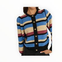 Nation Ltd Carmela Cardigan - Velour Multi Stripe