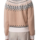 Greylin Karine Fair Isle Balloon Sleeve Sweater - Taupe